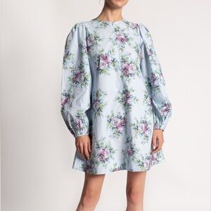 Ganni floral print mini dress